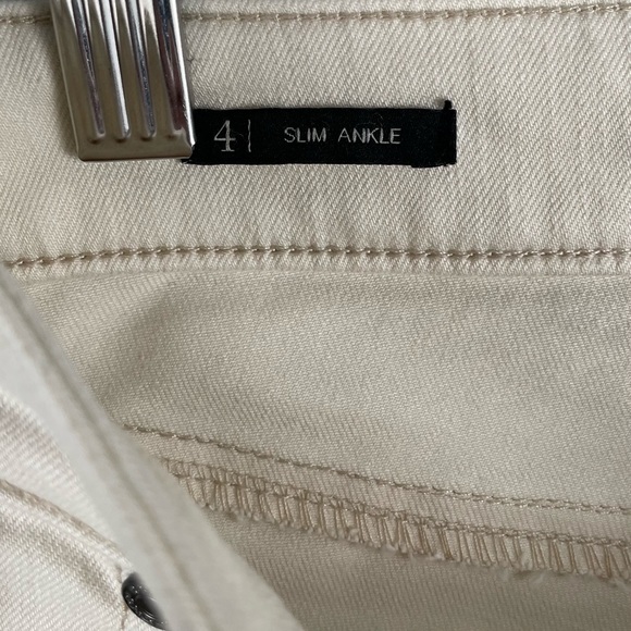 TALBOTS SLIM ANKLE JEANS | Size: 4 | Color: Natural - Picture 9 of 10